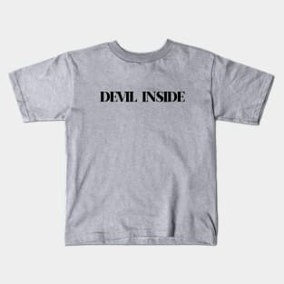 Devil Inside, black Kids T-Shirt